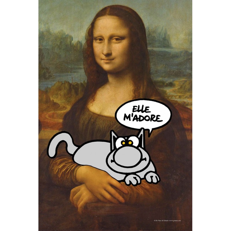 AFFICHE - L'ART ET LE CHAT (60X40)