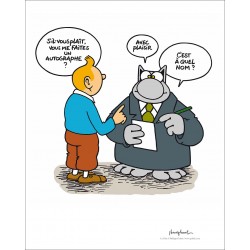 AFFICHE - TINTIN (50X40)