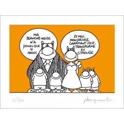 SÉRIGRAPHIE - BLANCHE-NEIGE (18X24)