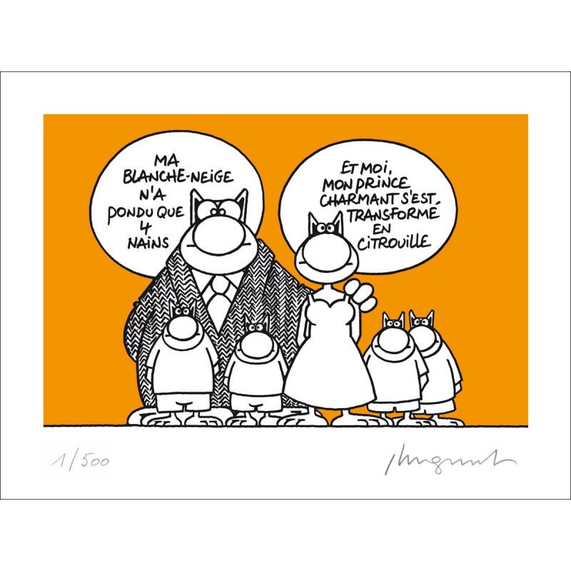 SÉRIGRAPHIE - BLANCHE-NEIGE (18X24)