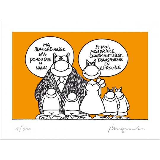 SÉRIGRAPHIE - BLANCHE-NEIGE (18X24)