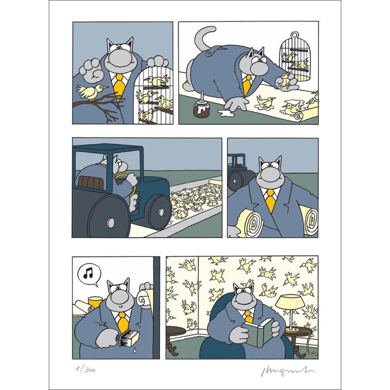 SÉRIGRAPHIE - OISEAUX (80X60)