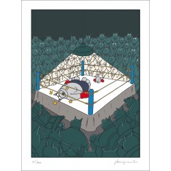 SÉRIGRAPHIE - BOXE (80X60)