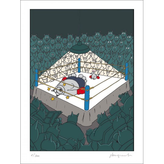 SÉRIGRAPHIE - BOXE (80X60)