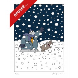 SÉRIGRAPHIE - NEIGE (80X60)