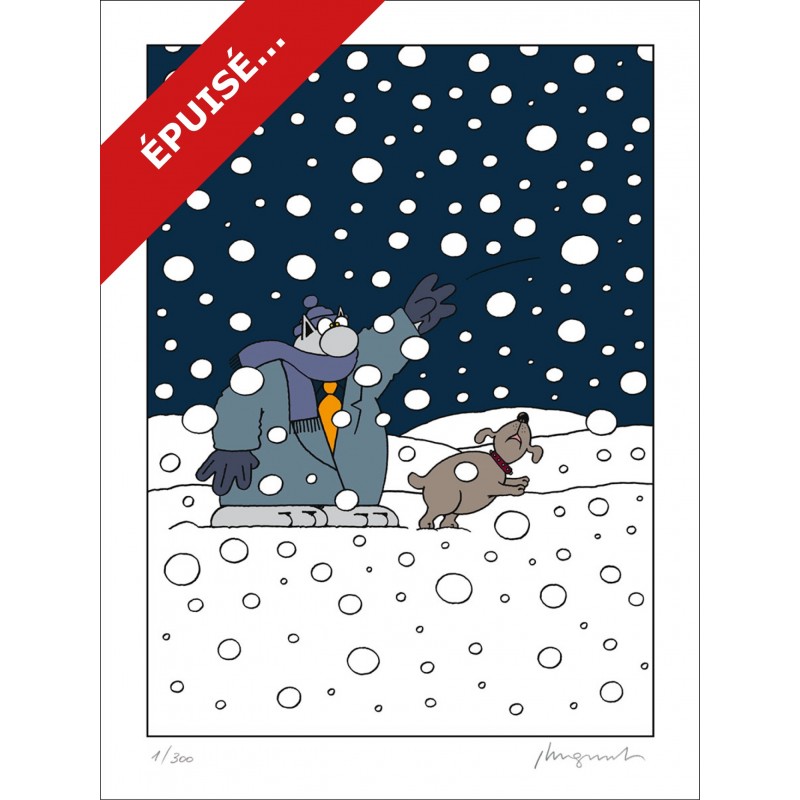 SÉRIGRAPHIE - NEIGE (80X60)