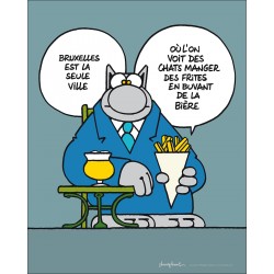 AFFICHE - FRITES ET BIÈRES (50X40)