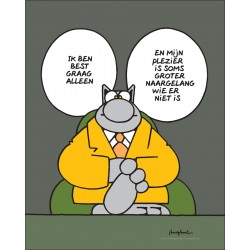 AANPLAKBILJET - ALLEEN (50X40)