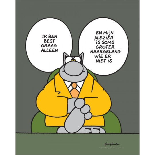 AANPLAKBILJET - ALLEEN (50X40)