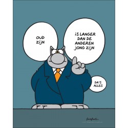 AANPLAKBILJET - OUD (50X40)