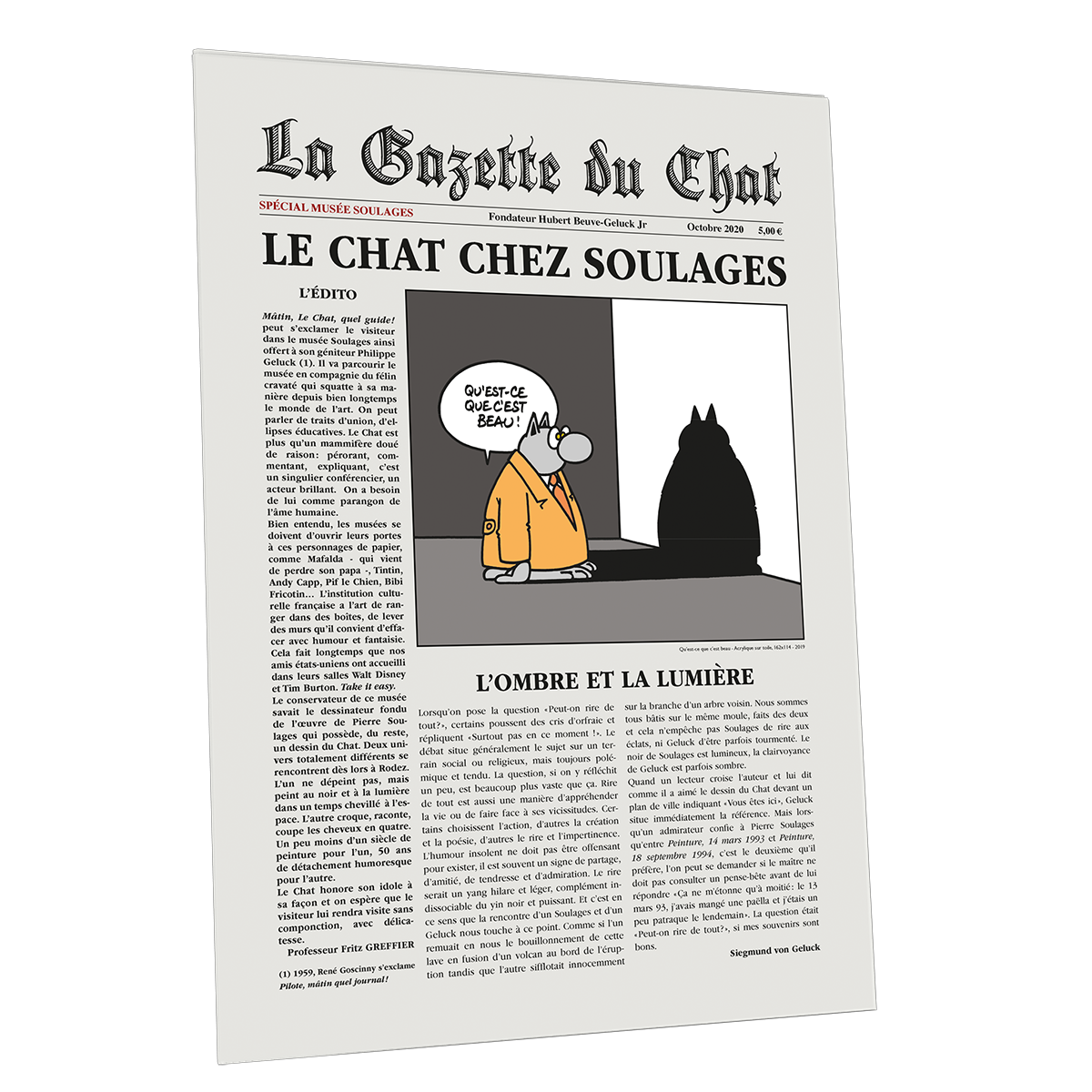 La Gazette Du Chat Le Chat Chez Soulages