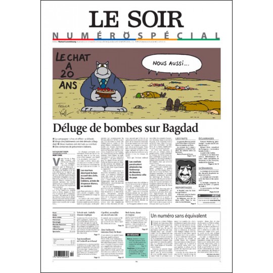 LE CHAT A 20 ANS (Le Soir - Numéro spécial)