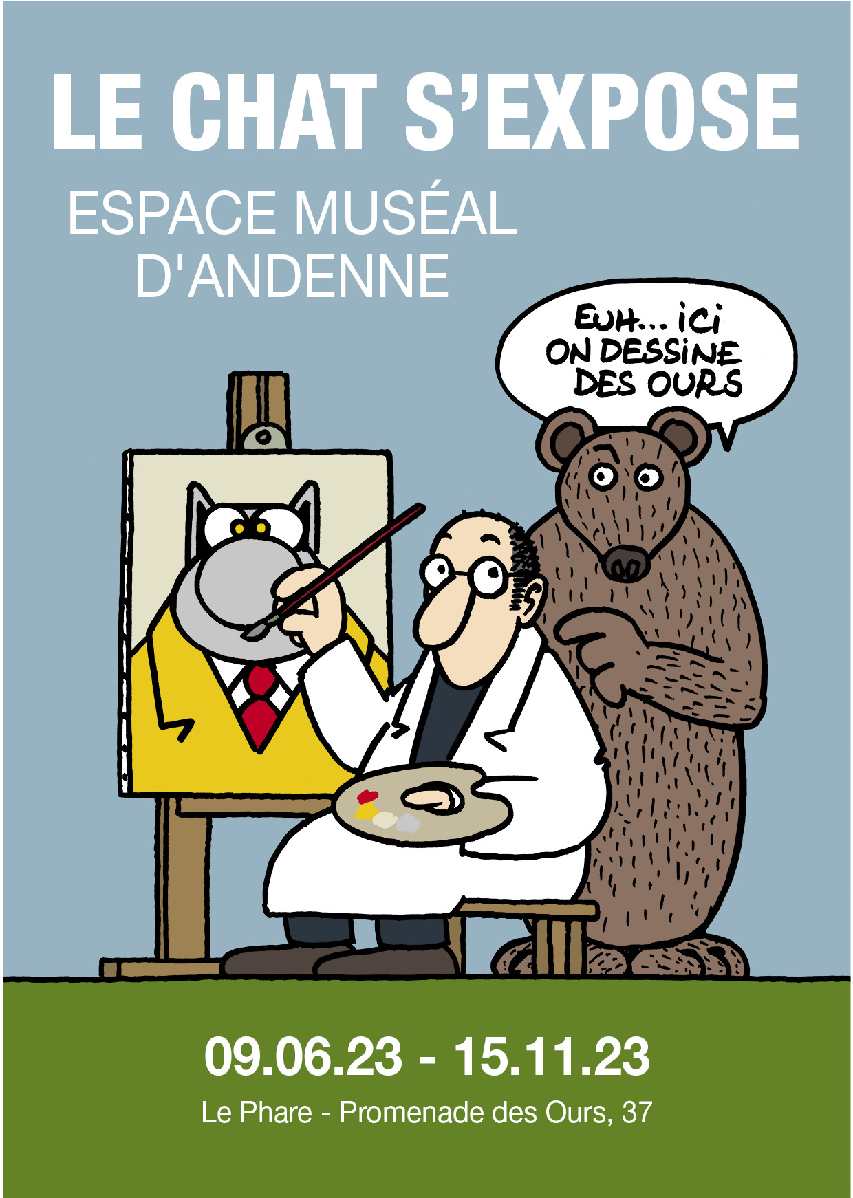 Philippe Geluck - LE CHAT AU CHÂTELAIN - Ouverture les dimanches 23 avril,  30 avril et 7 mai de 11h à 17h., Exposition